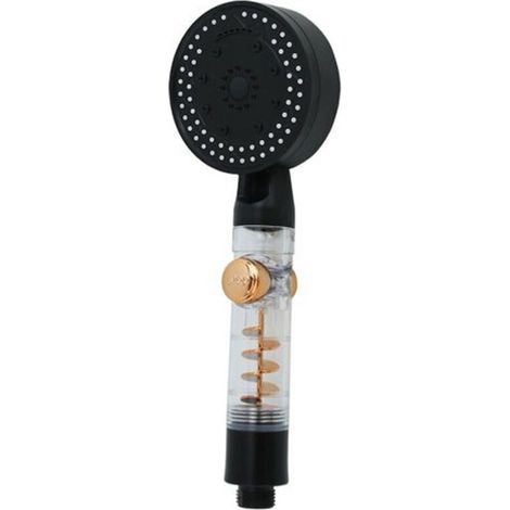 Douchette Multijet - Bouton D'arrêt Intégré - Ventilateur Spirale Pour Pression Élevée - 3 Modes De Pulvérisation - 1 Pièce (1/2)
