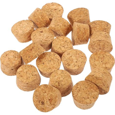 20 bouchons liège - naturels, coniques, pour brassage maison (1/5)