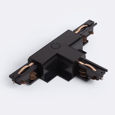 Verbinder 'Left Side' Typ T für 3-Phasenstromschiene DALI Track Einbau Aluminium Schwarz