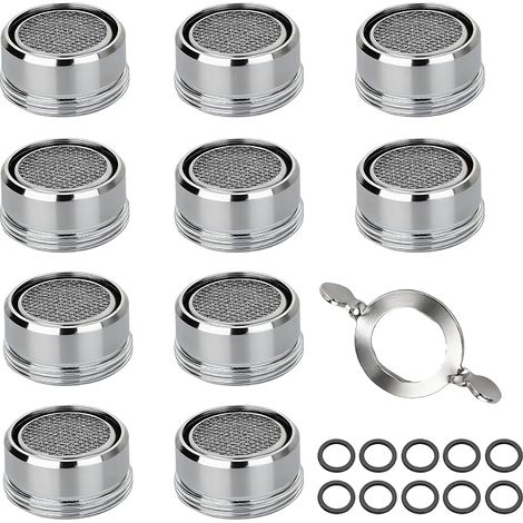 Mousseur Robinet M24 Aérateurs Clé Inox Embout Robinet Cuisine Salle de Bain Brise Jet Robinet Anti Éclaboussures Filtre Robinet Économie d’Eau (1/5)