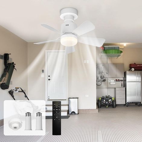 200 pièces Ventilateur plafond LED E27 noir (1/5)