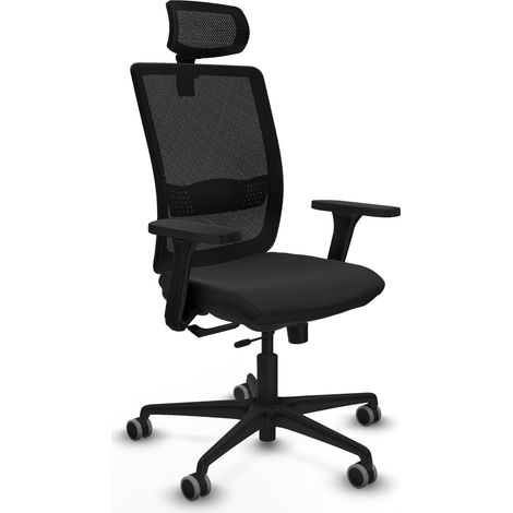 Silla de oficina piqueras y crespo Haches negro cómoda ajustable (1/2)