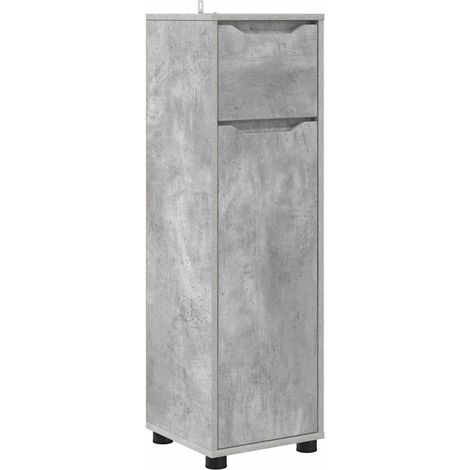 Maison Exclusive - Badezimmerschrank Beton Grau 30,5 x 30 x 101 c