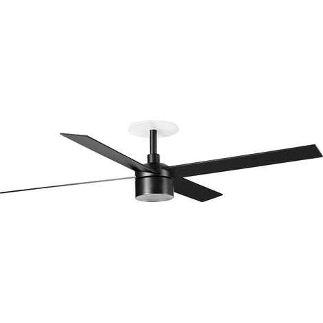 RUDDER RECESSED TEK 4 L Ventilatore nero/noce 4000K (1/2)