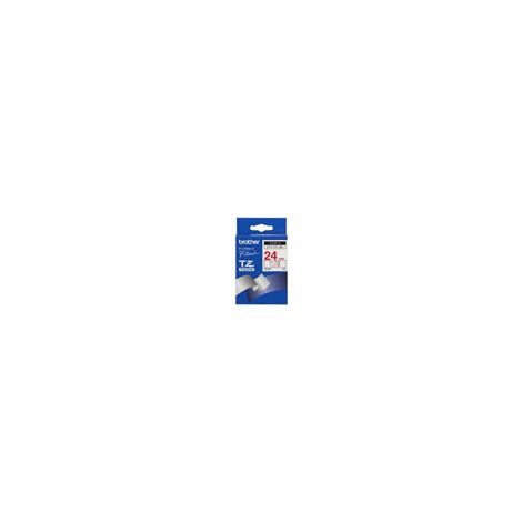 Brother Gloss Laminated Labelling Tape - 24mm, Red/White cinta para impresora de etiquetas TZ (1/2)