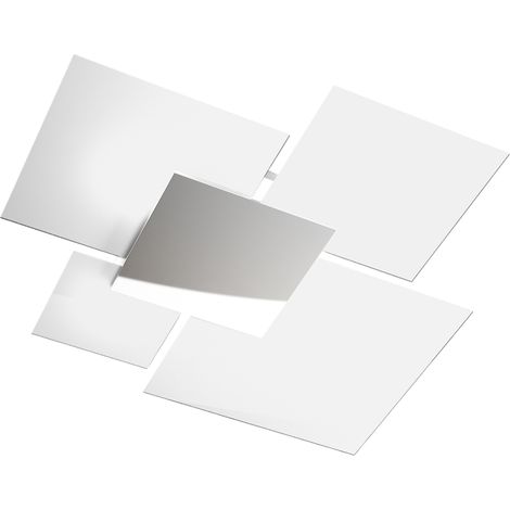 Plafonnier moderne 1088/90-BI Verre Blanc 4xE27