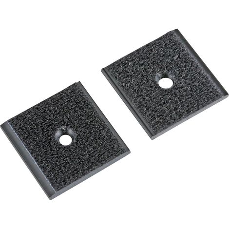 Clips Velour, foro centrale, set 2 pz - 35x35 mm