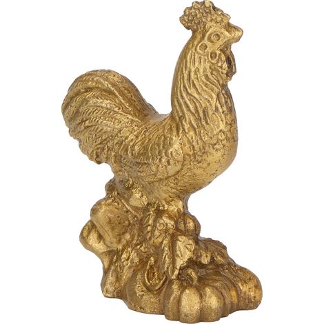 Statue de coq en laiton, ornement artisanal chinois pour la maison, sculpture de coq, figurine (1/5)