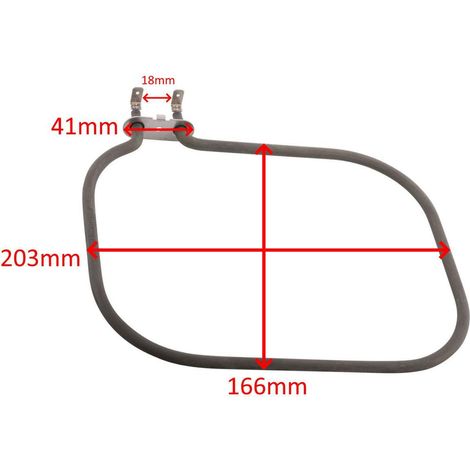 Resistencia horno de pan Moulinex resistencia 230V compatible OW2101 OW2208
