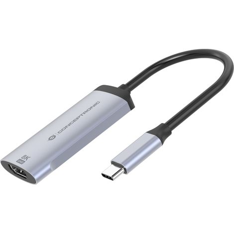CONCEPTRONIC Adapter USB-C - 2.1 HDMI Adapter 8K 60Hz grau