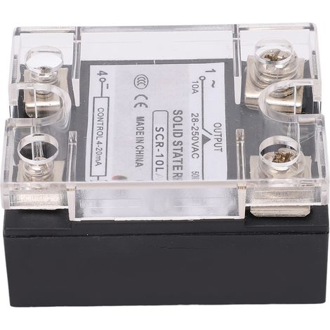 Régulateur de tension intelligent à semi-conducteurs avec entrée 4-20 mA, relais SCR-10LA, régulateur de courant et de tension 28-250 V CA (1/5)