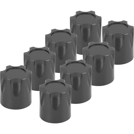 Lot de 8 adaptateurs de cache-moyeu de jante RC avec écrou M4 pour Traxxas/Hsp/Axial SCX10 D90 1/10 (noir) (1/5)