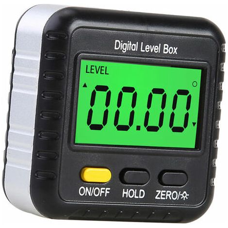 Jauge De Detecteur D'Angle Numerique 360 Degres Mini Rapporteur Numerique Inclinometre Cube D'Angle Magnetique Boite De Niveau Electronique Avec Ecran Lcd Pour La Construction Automobile Reparation (1/5)