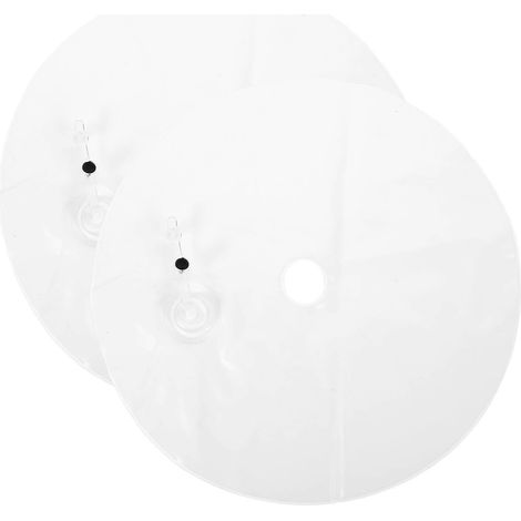 Lot de 2 supports pour arche de ballons, sac à eau pour colonne de ballons, accessoires de mariage-36.00X36.00X0.10CM-White