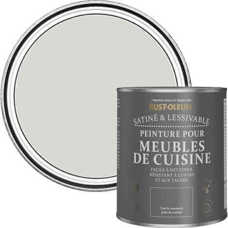 Peinture Grise pour Meubles de Cuisine, Finition Satinée - Mokka 750ml (1/5)