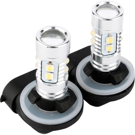Zwei H27 881 50W LED-Lampen für Nebelscheinwerfer, leistungsstarke Beleuchtung, einfacher Austausch, kaltweißes Licht, 2er-Pack, kompatibel mit Autos (1/5)