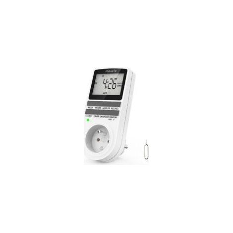 Minuteur numérique portable, minuterie hebdomadaire avec écran LCD, minuterie 12 h/24 h/7 jours, économies d'énergie pour appareils électroménagers et éclairage (1 paquet) (1/5)