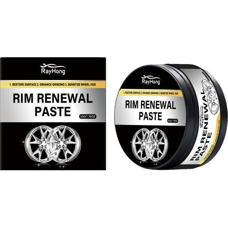 Crème de soin pour jantes en alliage d'aluminium RAYHONG : rénovation, polissage et élimination des rayures universelle pour de nombreux modèles de véhicules 50 g (1/5)