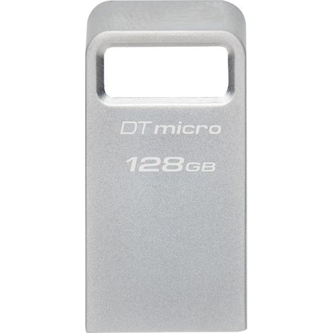 Kingston USB 3.2-Flash-Laufwerk DataTraveler micro 128 GB USB 3.2 Silber (1/5)