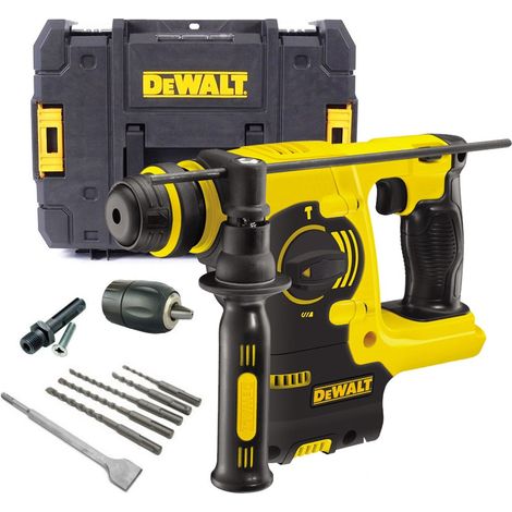 Dewalt DCH253N 18v 3kg SDS+ Rotary Hammer Drill Bare + Tstak Case + Chuck +Bits (1/4)