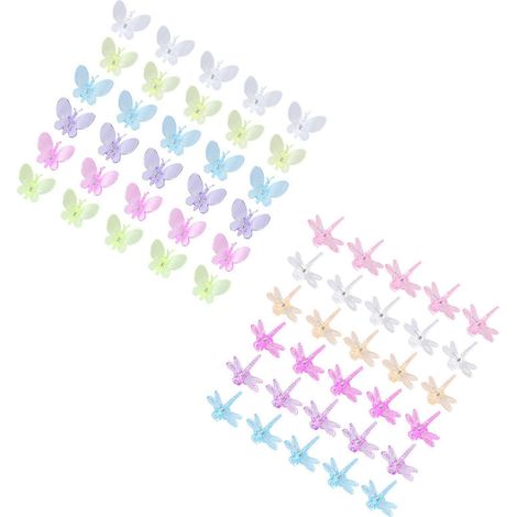 60 clips pour orchidées, clips de fixation pour plantes grimpantes de jardin, clips de greffage, clips de fixation créatifs en plastique (30 clips, 30 clips libellule) (1/4)