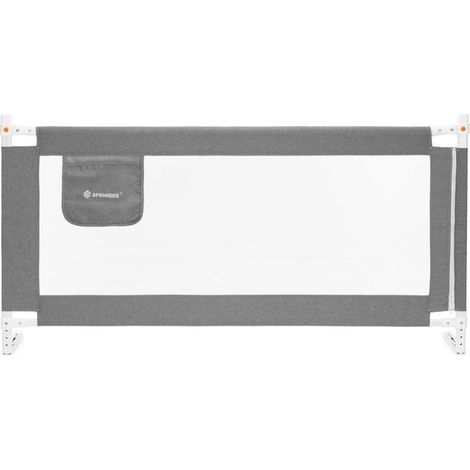 Barrière de lit Springos HA7527 160 cm Gris (5908455305518)