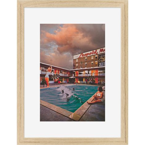Image encadrée Seventies 30x40 cm recyclable, visuel imprimé sans solvant - fabriqué en France (1/4)