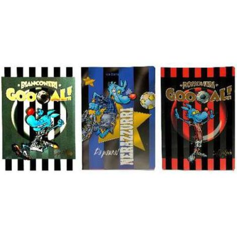 Quaderno 20Ff R/C Lupo Alberto Forza Bianconeri X12