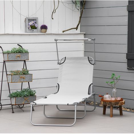liege gartenliege klappbar sonnenliege 187 cm metall OKMYHOME