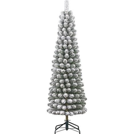 Sapin de Noël Charlton Pilar vert enneigé 409 branches 230x58 cm