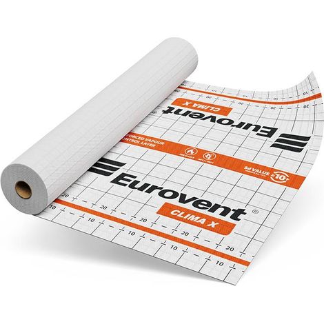 Ecran sous-toiture pare-vapeur renforcé 1.5m x 50m – Empêche condensation – Pour toits en pente et murs – Réaction au feu E – Artisanmat (1/2)