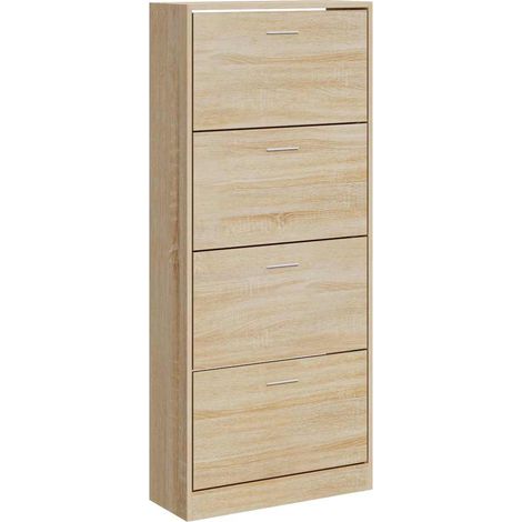 Maison Exclusive - Scarpiera Rovere Sonoma 63x24x147 cm in Legno Multistrato (1/5)
