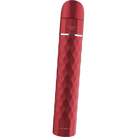 Fer à friser forme rouge à lèvres, lisseur portable rétractable, chauffe rapide, cheveux lisses, pour dortoir, AC 100-240V, rouge (1/5)