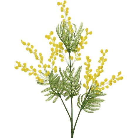Everlands Silber-Akazie- Falsche Mimose Gelb 67 cm - Kunstblumen