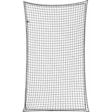 Anhängernetz mit Gummiseil Schwarz 2,1x1,25 m PP