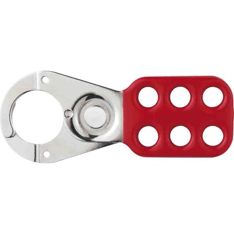 ABUS Mechanical 35766 701 Lockout Hasp 25mm (1in) Red ABU701R