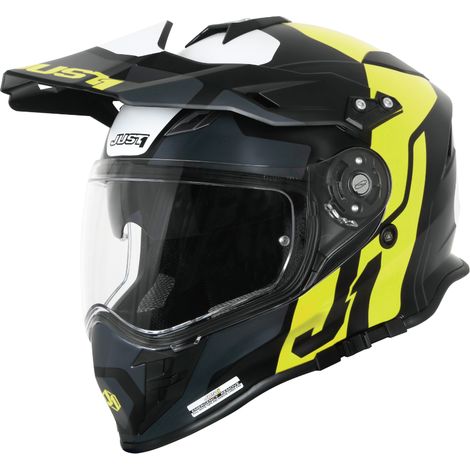 Casque JUST1 J34 PRO tour jaune fluo-noir XL (1/5)