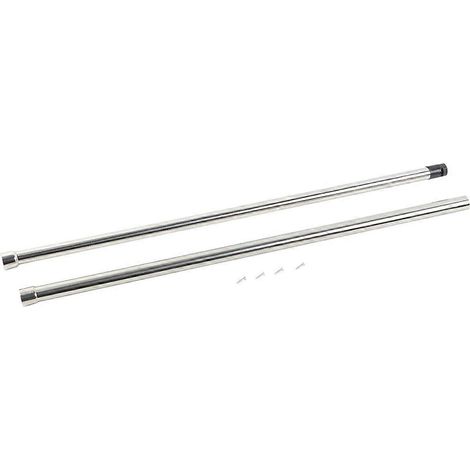 Tringle télescopique extensible 58-98cm en acier inoxydable, barre de suspension pour penderie, organiseur de vêtements pour armoire et placard. (1/5)