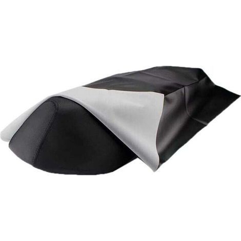 pair 1PCS Housse De Selle De Moto Housse Siège Selle Moto en Cuir Noir Protecteur De Siège Universel en Cuir Revêtement Imperméable Résistant À l'usure pour La Plupart des Motos,100cmx70 Cm (1/4)