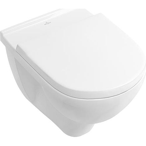 Pack WC Villeroy et Boch WC suspendu sans epaulement + abattant Sofclose, blanc