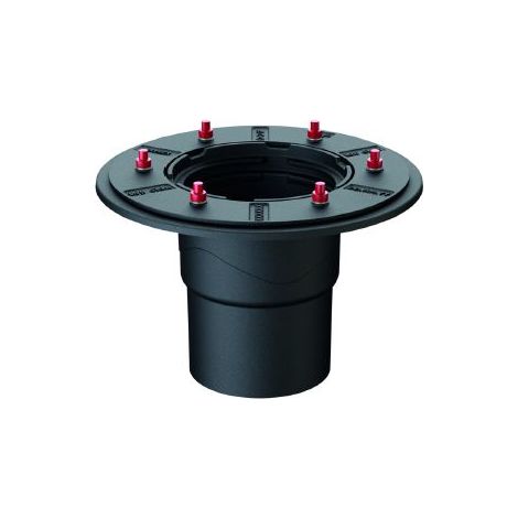 ACO Dachablauf Passavant Spin DN150 Guss Pressdichtflansch Stutzen 90Grad vertikal, 7036.10.12