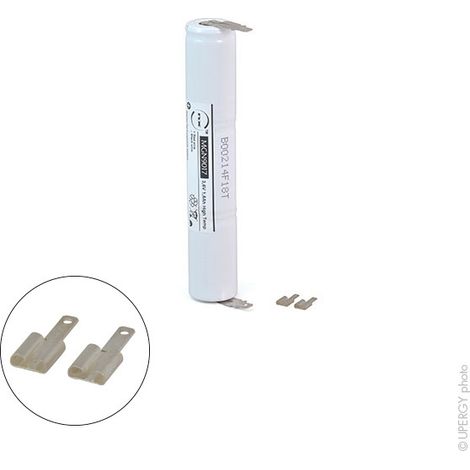 NX - Batterie eclairage secours 3xSC ST4 Faston 4.8mm (+2.8mm) 3.6V 1.6Ah (1/4)