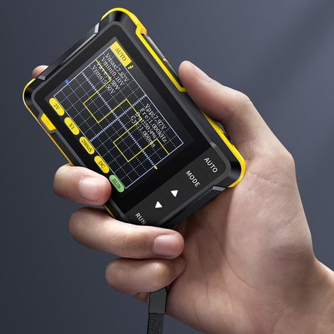 FNIRSI-DSO152 Mini oscilloscope portable, oscilloscope numérique portable, version haut de gamme pour débutants, enseignement et réparation (1/5)