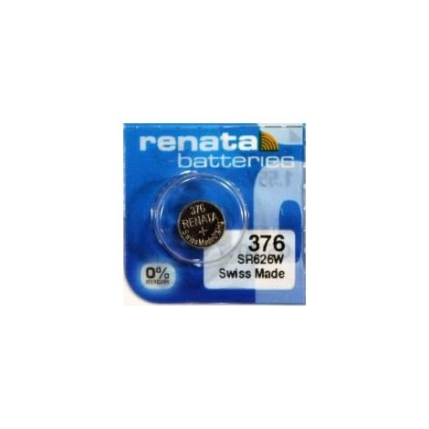 Pile bouton Renata X376 oxyde d argent argent standard