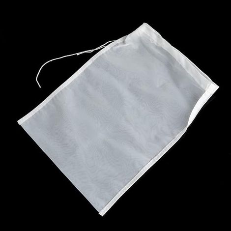 Sollbry 10pcs Lot de Sac Filtrant Alimentaire Nylon Confiture Filtrants en Tissu Nylon Sac Brassage Biere pour Laver du Riz Brun Passoire Alimentaire Fromage Vin Laits de Noix Jus Réutilisable 30x20cm (1/5)