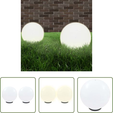 Lampe LED -  Lampe à LED sous forme de boule 2 pcs Sphérique 40 cm PMMA (1/5)