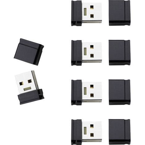 Clé USB INTENSO Micro Line 3500595 USB 2.0 64 Go Pack de 5 (1/3)