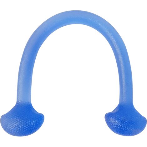 Fascia di resistenza in silicone One Word, elastica, multifunzionale e regolabile, resistenza alla trazione di 4,5 kg (10 libbre), per estensore del torace, fascia elastica blu (1/5)