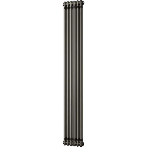 Alpha - Raw Metal Vertical Column Radiator H1800mm x W284mm 2 Column