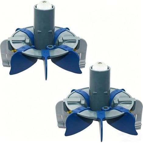 Brosse Rotative Améliorée pour Piscine Propre(2pcs) Compatible pour mx6/MX8, design cyclonique avancé, élimination rapide des débris, installation outil (1/5)